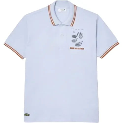 Embroidered Patent Cotton Polo Shirt , male, Sizes: S, M, XL, L - Lacoste - Modalova