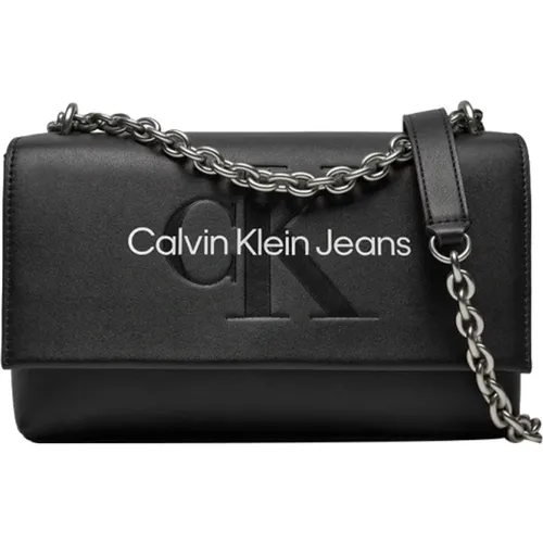 Schwarze Schultertasche Elegantes Design - Calvin Klein - Modalova