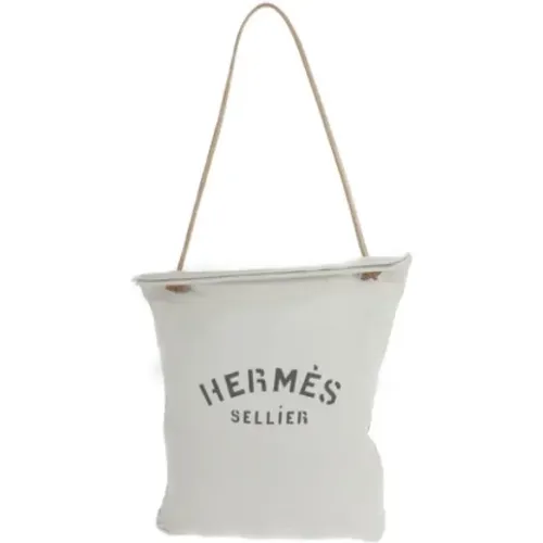 Pre-owned Hermès tote in cotton , female, Sizes: ONE SIZE - Hermès Vintage - Modalova