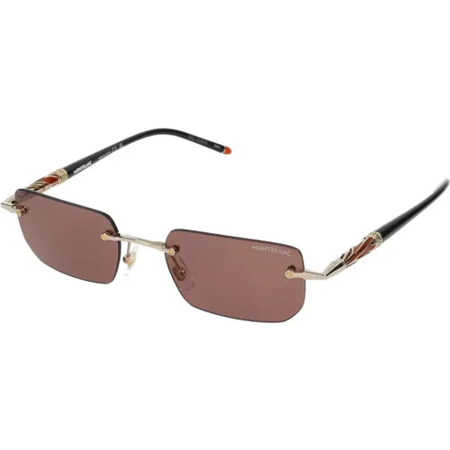 Stylish Sunglasses Mb0348S , male, Sizes: 54 MM - Montblanc - Modalova