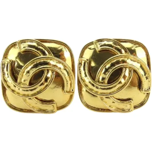 Pre-owned Metal earrings , female, Sizes: ONE SIZE - Chanel Vintage - Modalova