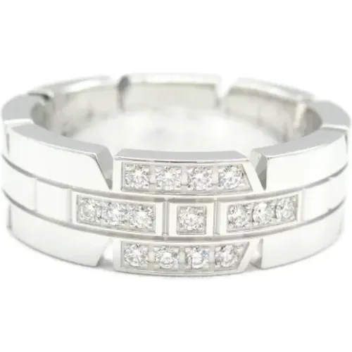 Pre-owned White Gold rings , female, Sizes: ONE SIZE - Cartier Vintage - Modalova