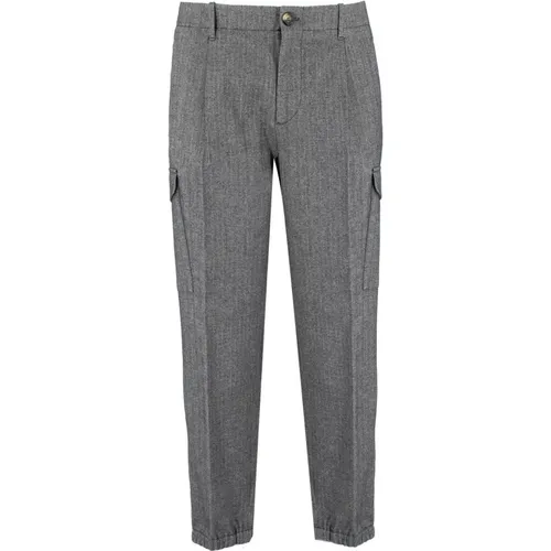 Dynamic Cotton Cargo Trousers , male, Sizes: XL, 3XL - BRUNELLO CUCINELLI - Modalova