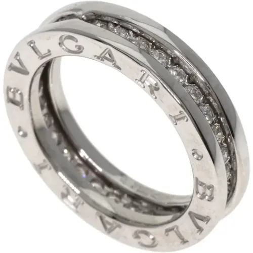 Pre-owned White Gold rings , female, Sizes: ONE SIZE - Bvlgari Vintage - Modalova