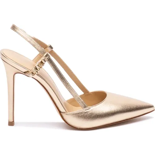 Elegant Pale Gold Slingback Pumps , female, Sizes: 2 UK - Michael Kors - Modalova