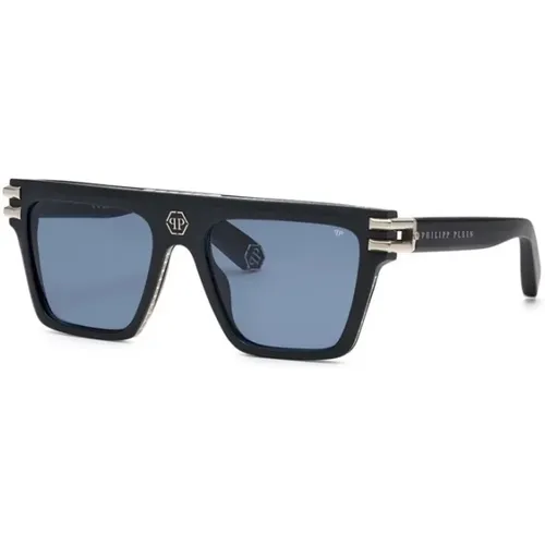 Blue Sunglasses , unisex, Sizes: 56 MM - Philipp Plein - Modalova