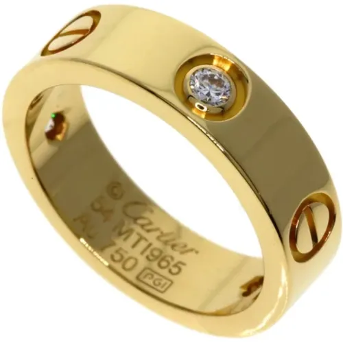 Pre-owned Gold rings , female, Sizes: ONE SIZE - Cartier Vintage - Modalova