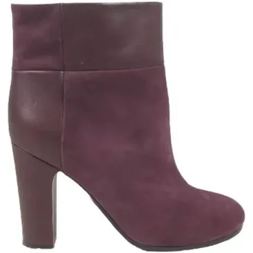 Pre-owned Suede boots , female, Sizes: 6 UK - Chloé Pre-owned - Modalova