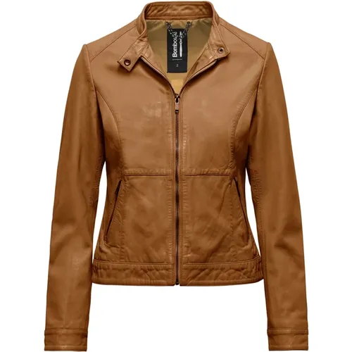 Remy Leather Jacket , female, Sizes: 3XL - BomBoogie - Modalova
