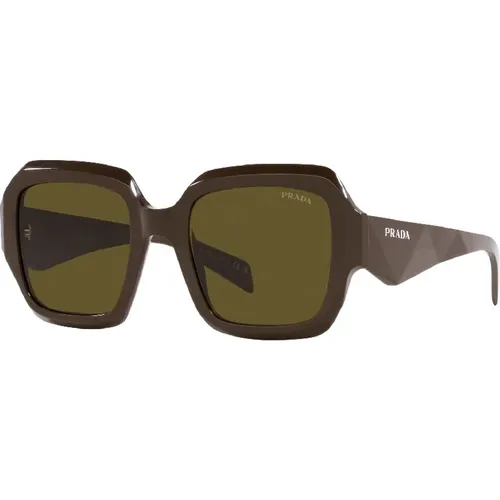Zs Sunglasses in Loden Color , female, Sizes: 53 MM - Prada - Modalova