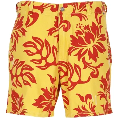 Tropical Print Bermuda Shorts , male, Sizes: M, L, S - ERL - Modalova
