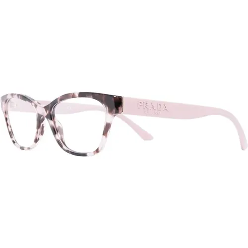 Rosa Optische Brille für den Alltag , Damen, Größe: 53 MM - Prada - Modalova