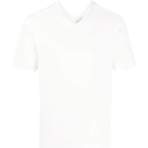 V-Neck Cotton T-Shirt - Größe S - Bottega Veneta - Modalova