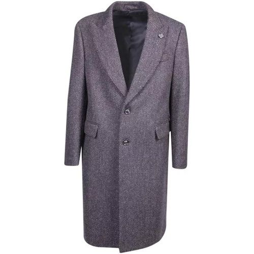 Wool And Cashmere Coat - Größe 48 - gray - Lardini - Modalova