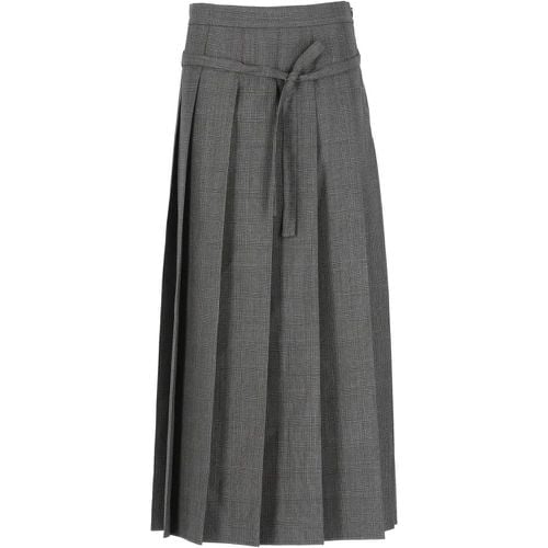 Grey Virgin Wool Skirt - Größe 40 - Fabiana Filippi - Modalova