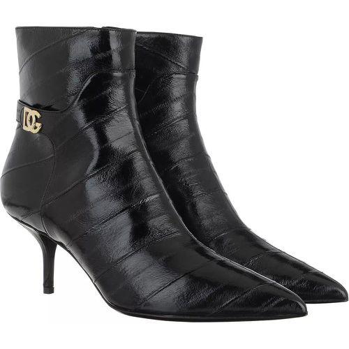 Boots & Stiefeletten - Logo Ankle Boots Leather - Gr. 38 (EU) - in - für Damen - Dolce&Gabbana - Modalova