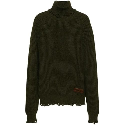 Roll-Neck Wool Jumper - Größe L - Dsquared2 - Modalova