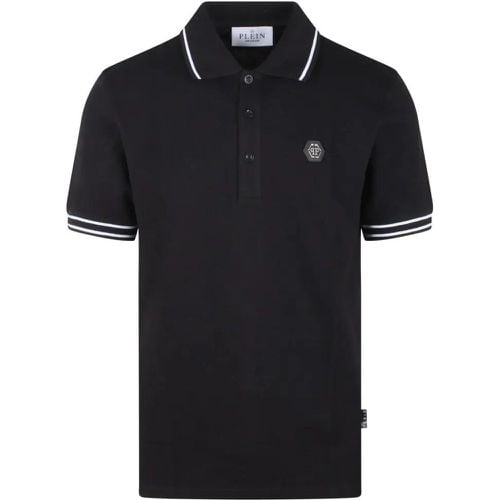 Pp Hexagon Polo Shirt - Größe M - schwarz - Philipp Plein - Modalova