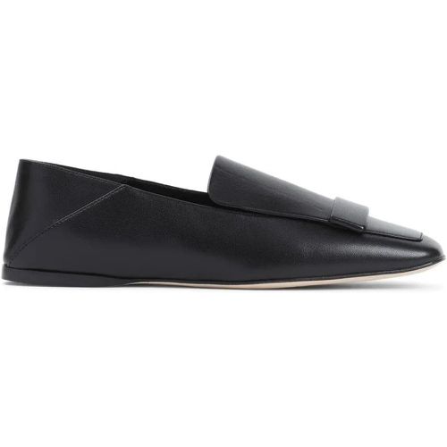 Loafer - Black Nappa Leather Flat Mocassin - Gr. 36 (EU) - in - für Damen - sergio rossi - Modalova