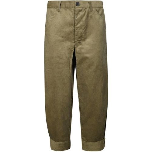 Green Ribbed Balloon Trousers - Größe M - Comme des Garcons - Modalova