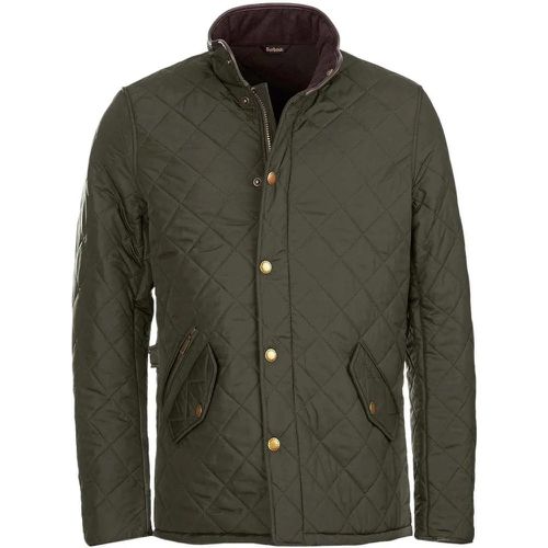 Veste Powel Sage matelass�e ganse cuir MQU0281 G - Größe S - Barbour - Modalova