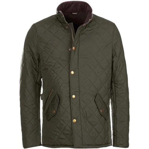 Veste Powel Sage matelassee ganse cuir MQU0281 GN7 - Größe S - Barbour - Modalova