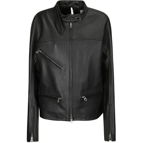 Hammered Leather Jacket - Größe S - Courrèges - Modalova