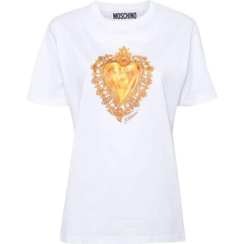 Top White - Größe 38 - Moschino - Modalova