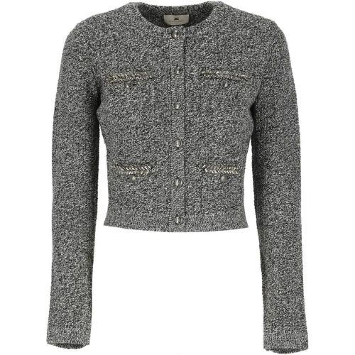 Wool Cardigan - Größe 40 - Elisabetta Franchi - Modalova