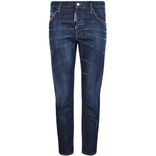 Bleach-Effect Blue Jeans - Größe 46 - Dsquared2 - Modalova