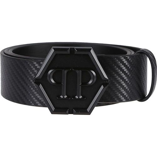 Gürtel - Hexagon Carbon Belt Black - Gr. 105 - in - für Damen - Philipp Plein - Modalova