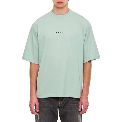 Cotton T-Shirt - Größe 46 - grün - Marni - Modalova