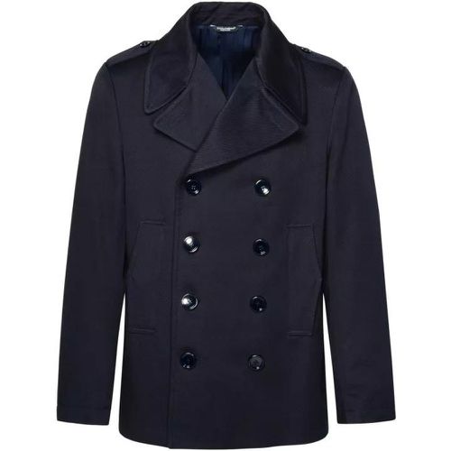 Blue Cotton Jacket - Größe 48 - blue - Dolce&Gabbana - Modalova