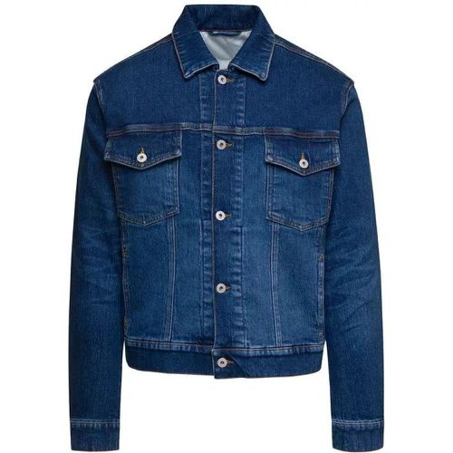 Blue Ex-Ray Denim Jacket In Cotton Blend - Größe M - blue - Heron Preston - Modalova