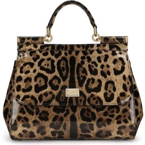 Shopper - Medium Sicily Leopard-Print Shoulder Bag - Gr. unisize - in - für Damen - Dolce&Gabbana - Modalova