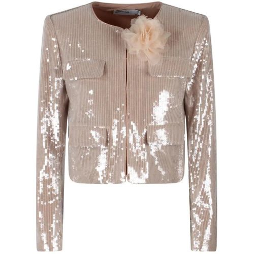 Champagne Sequin Jacket - Größe 10 - self-portrait - Modalova