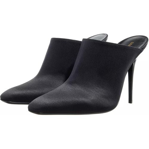 Slipper & Pantoletten - Ascot Mules In Crepe Satin - Gr. 37 (EU) - in - für Damen - Saint Laurent - Modalova