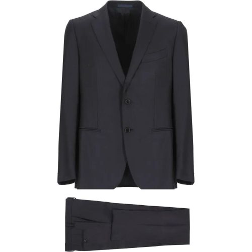 Dark Blue Wool Suit - Größe 50 - Emanuela Caruso - Modalova