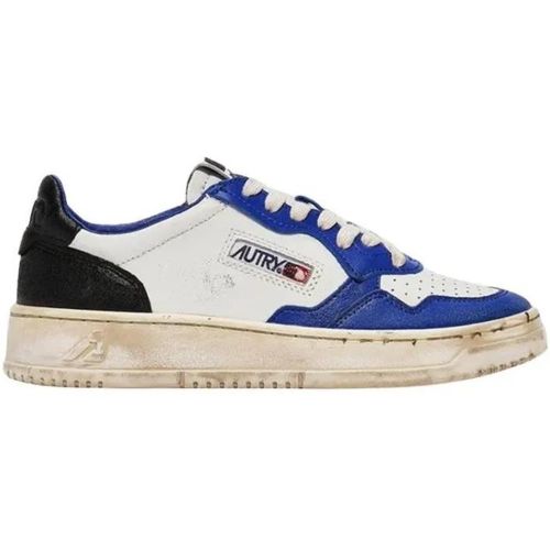 Low-Top Sneaker - Super Vintage Low Sneaker In White & Blue - Gr. 40 (EU) - in - für Damen - Autry International - Modalova