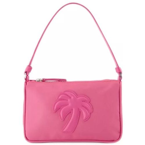 Shopper - Pink Palm Tree Shoulder Bah In Nylon - Gr. unisize - in Gold - für Damen - Palm Angels - Modalova