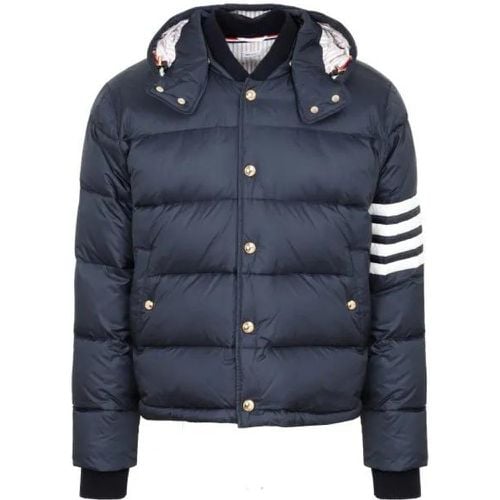 Navy Detachable Hood Bomber Jacket - Größe 3 - Thom Browne - Modalova