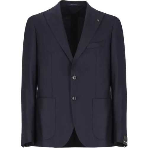 Blue Virgin Wool Jacket - Größe 52 - blue - Tagliatore - Modalova