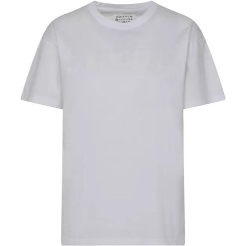 White Cotton T-Shirt - Größe L - white - Maison Margiela - Modalova