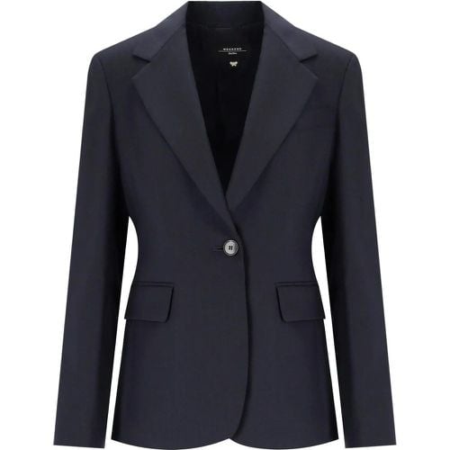 MAX MARA WEEKEND LAMINE MARINEBLAUER BLAZER - Größe 40 - WEEKEND Max Mara - Modalova