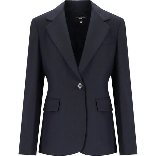 MAX MARA WEEKEND LAMINE MARINEBLAUER BLAZER - Größe 40 - blau - WEEKEND Max Mara - Modalova