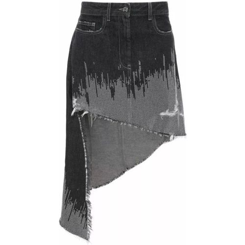 Gray Studded Workwear Denim Skirt - Größe 10 - gray - J.W.Anderson - Modalova