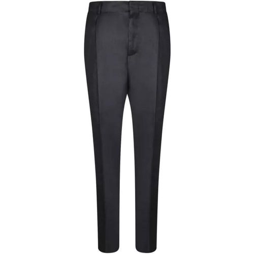Linen And Viscose Trousers - Größe 46 - black - Lardini - Modalova