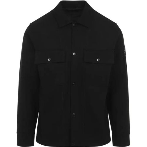 Ghost Black Virgin Wool Overshirt - Größe S - schwarz - Stone Island - Modalova