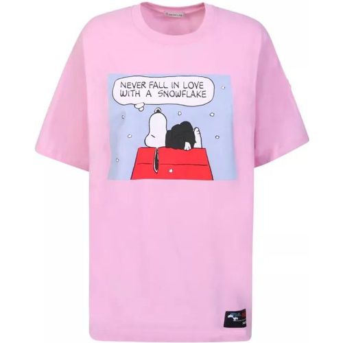 Lightweight Cotton Jersey T-Shirt - Größe XS - pink - Moncler - Modalova