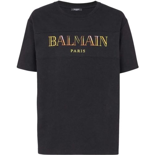 Cotton Logo T-shirt - Größe L - Balmain - Modalova